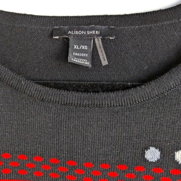 Alison Sheri knitted top black/red block XL - Picture 5 of 7